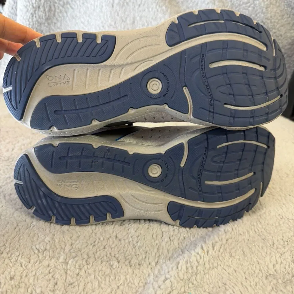 BROOKS Glycerin StealthFit  20 Mens 11 Gray Blue Running Shoes Sneakers